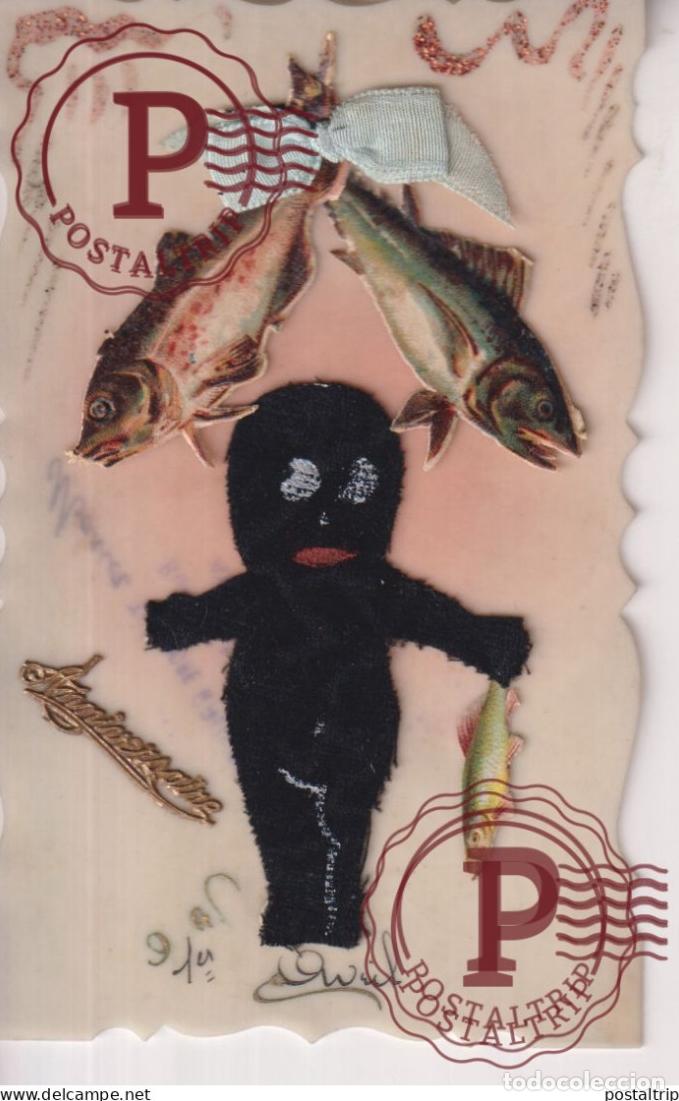 Postkarten: EB RELIEF .... afro americana coleccionblack