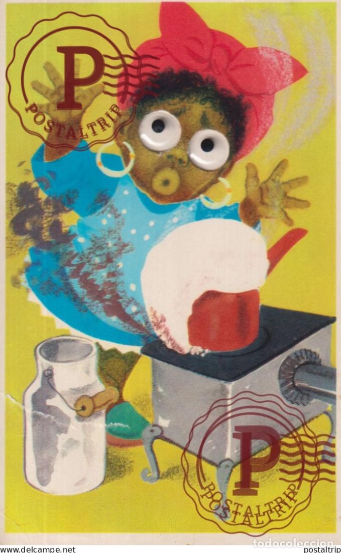 Postkarten: EN RELIEF CRISTAL EYES ... .... afro americana coleccionblack