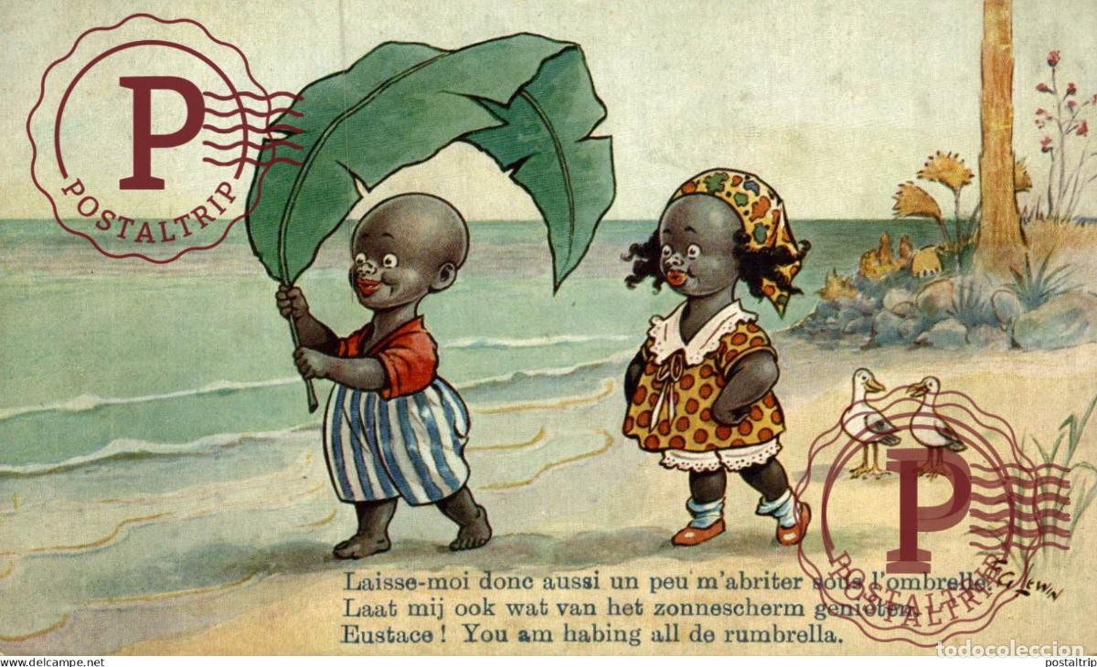 Postcards: Illustrateur F G Lewin . afro americana coleccionblack
