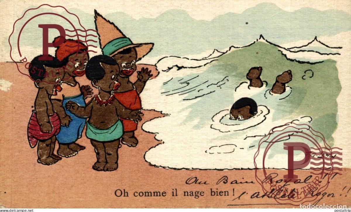 Postkarten: Illustrateur F G Lewin . BLACK AMERICAN afro americana coleccionblack