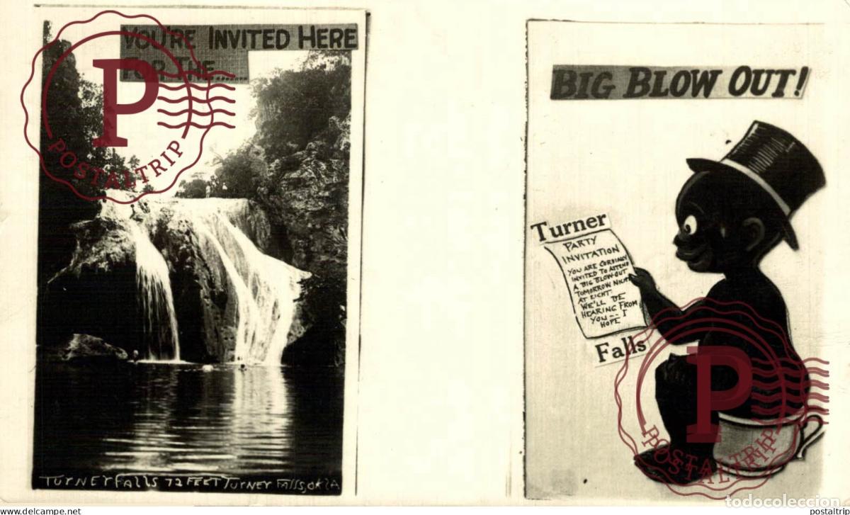 Cartes Postales: OKLAHOMA TURNEY FALLS afro americana coleccionblack