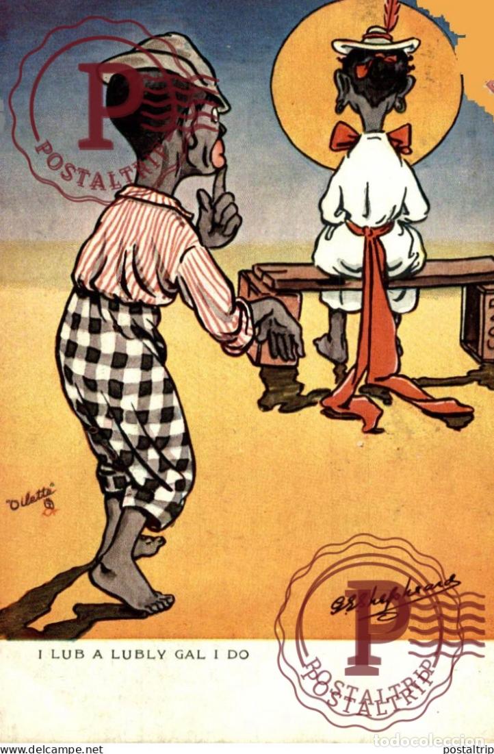 Postales: RARE Raphael Tuck Oilette Illustrateur SHEPHEARD COONS COONING afro americana coleccionblack