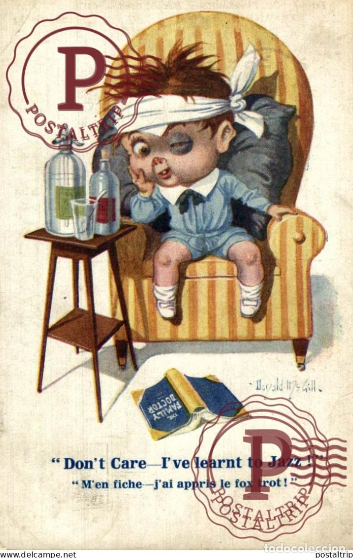 Postales: ILLUSTRATEURS Donald Mc Gill SOME DAMAGE ON THE BACK afro americana coleccionblack