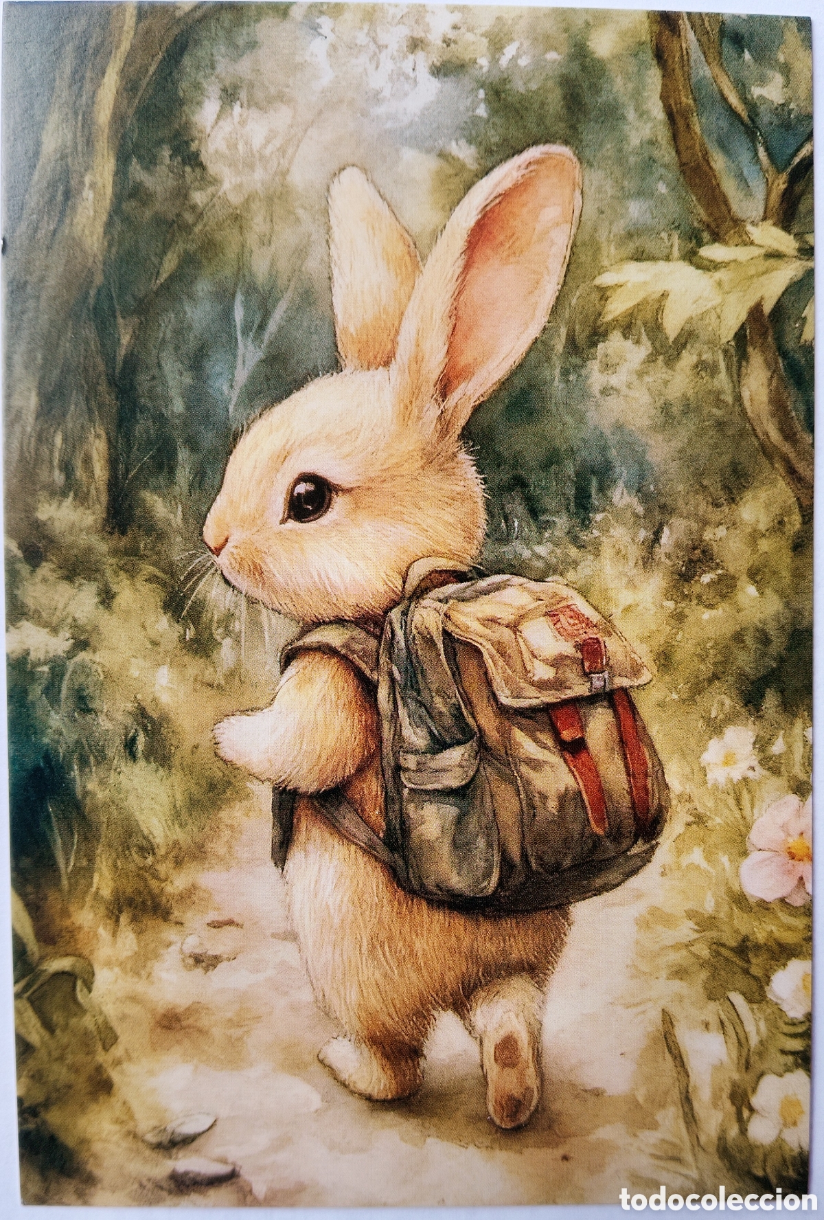 Postales: POSTAL - CONEJITO MOCHILA