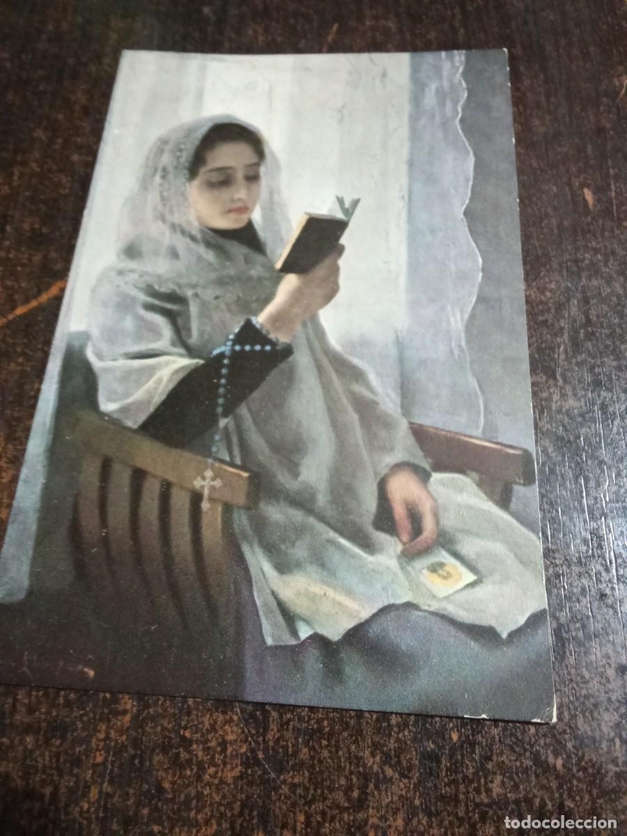 Postales: Postal de Juan Llimona.Lectura.