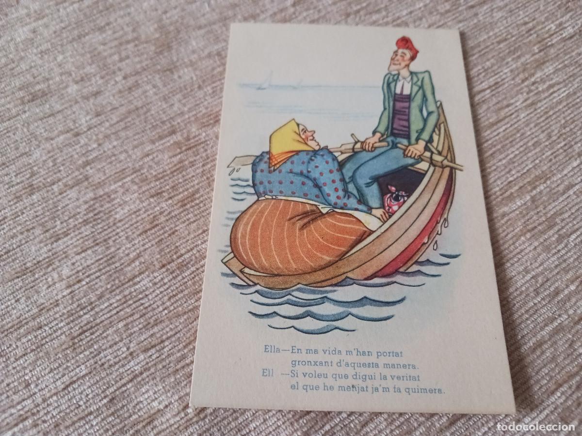 Postales: CMB, Serie 114. Conversaciones entre ella y &eacute;l. Catalunya. Humor catalan