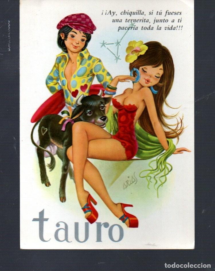 Postales: POSTAL DE DIBUJOS CASA CyZ PAREJA TAURO SIN CIRCULAR