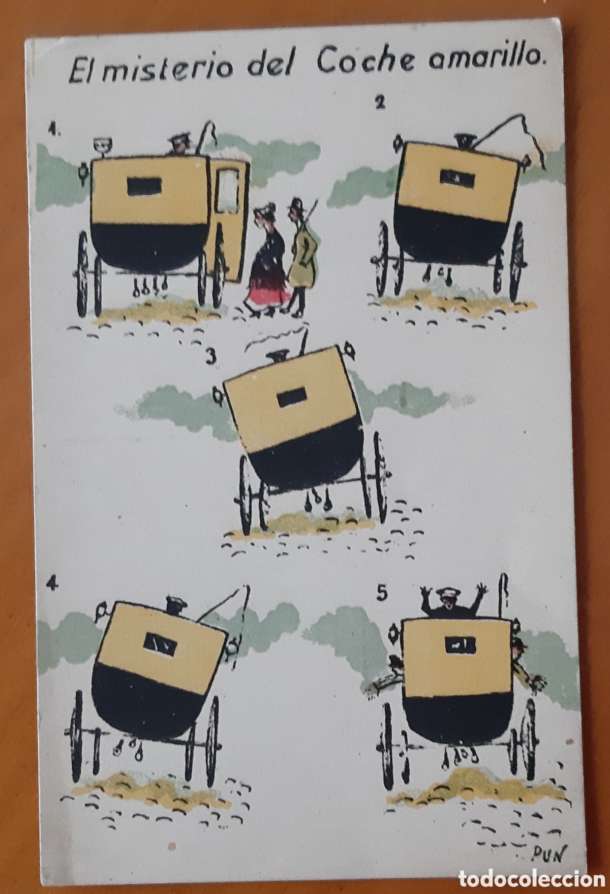 Postales: Postal El Misterio del Coche Amarillo. Sin escribir. R9926