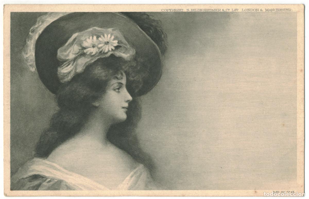 Postales: Serie (2 Postales) Mujer de &eacute;poca eduardiana_Hildesheimer. 5178