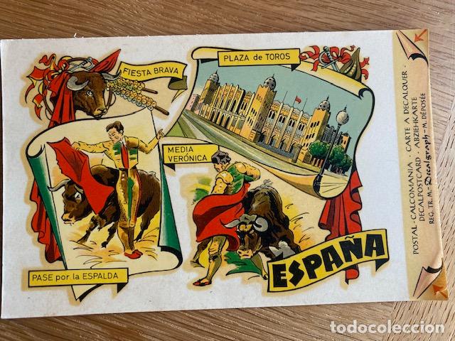 Postales: Postal Calcomania. Espa&ntilde;a. Decalgraph. - Foto 1
