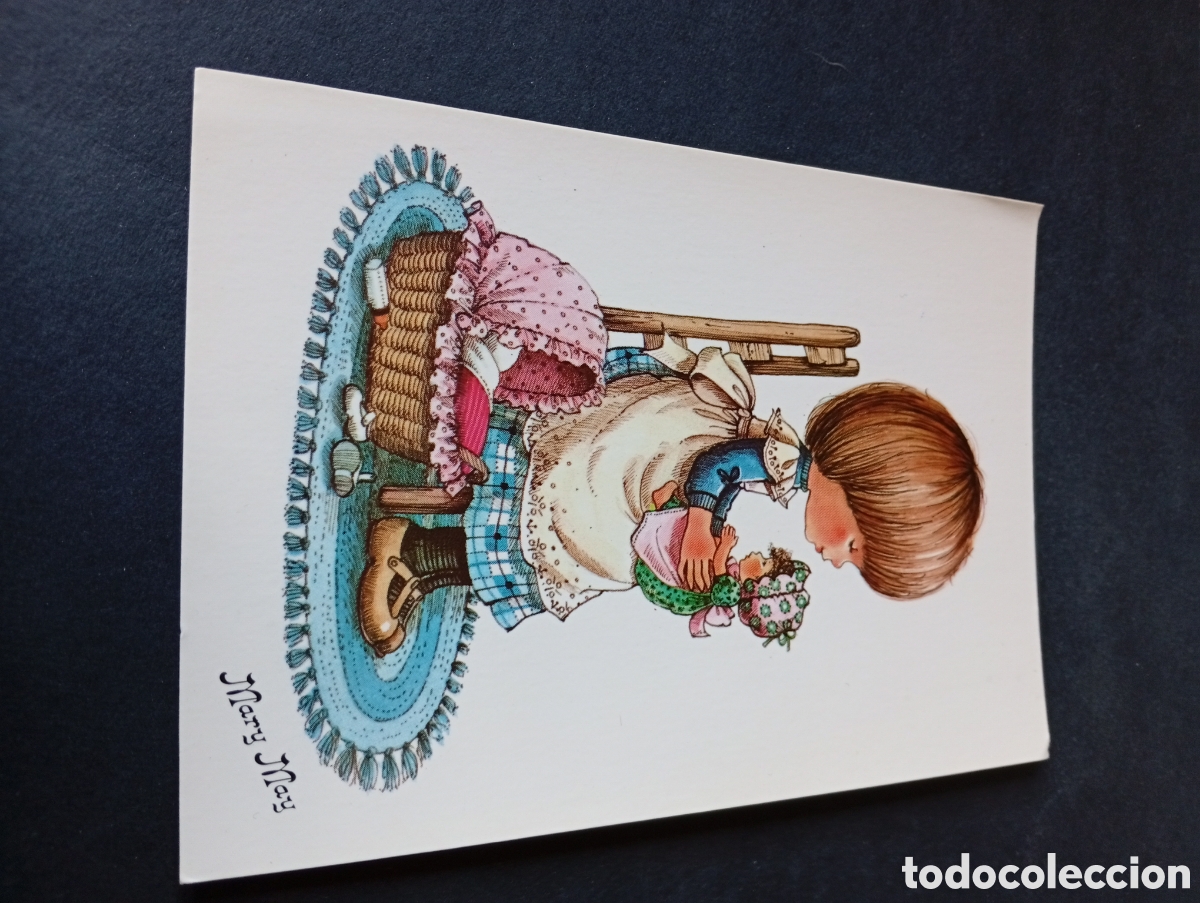 Postales: Postal dibujo Mary May