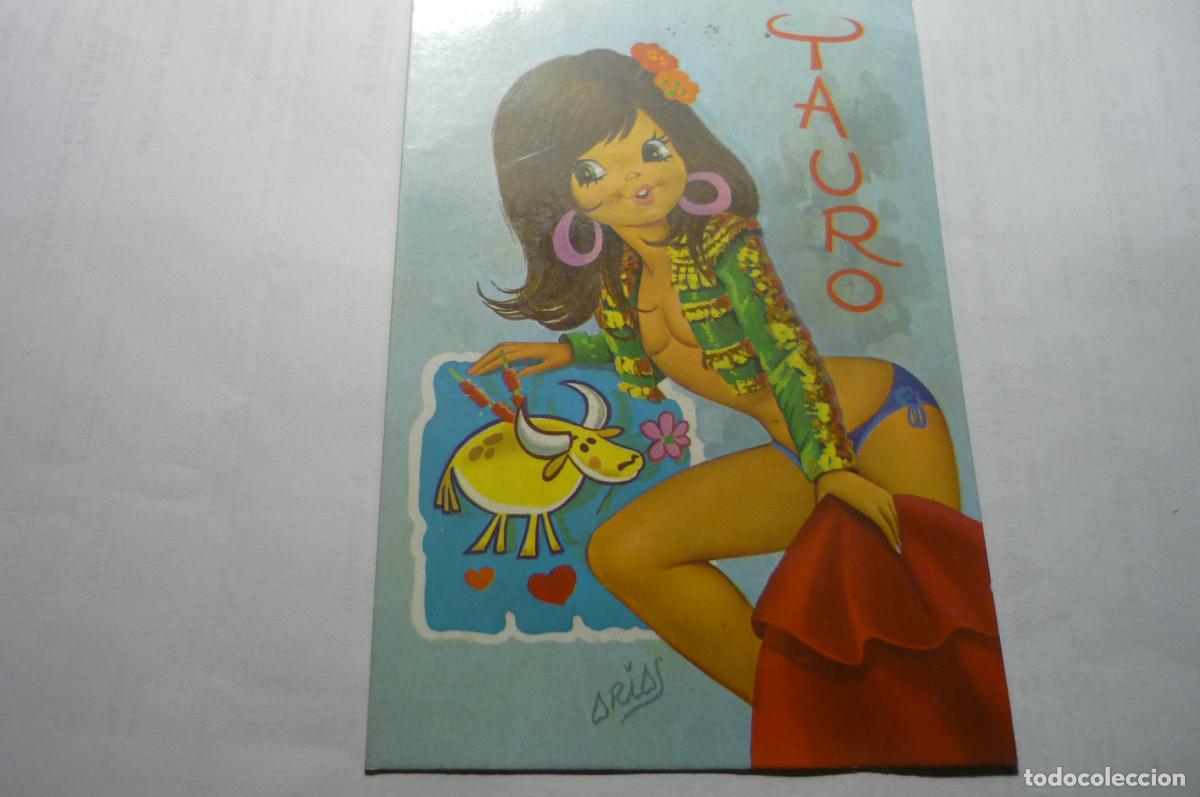 Postales: postal horoscopo tauro dibujo arias escrita