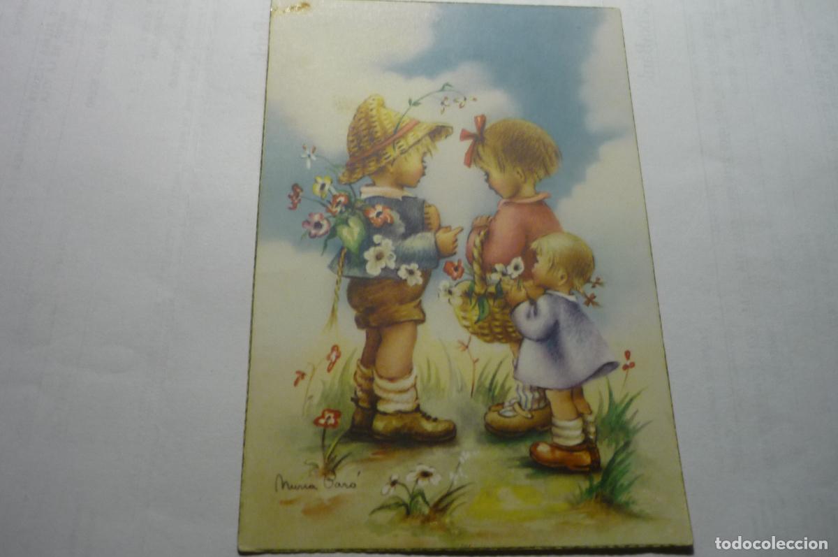 Postales: postal escrita ni&ntilde;os en el campo.-dibujo n baro cyz 588-a 4