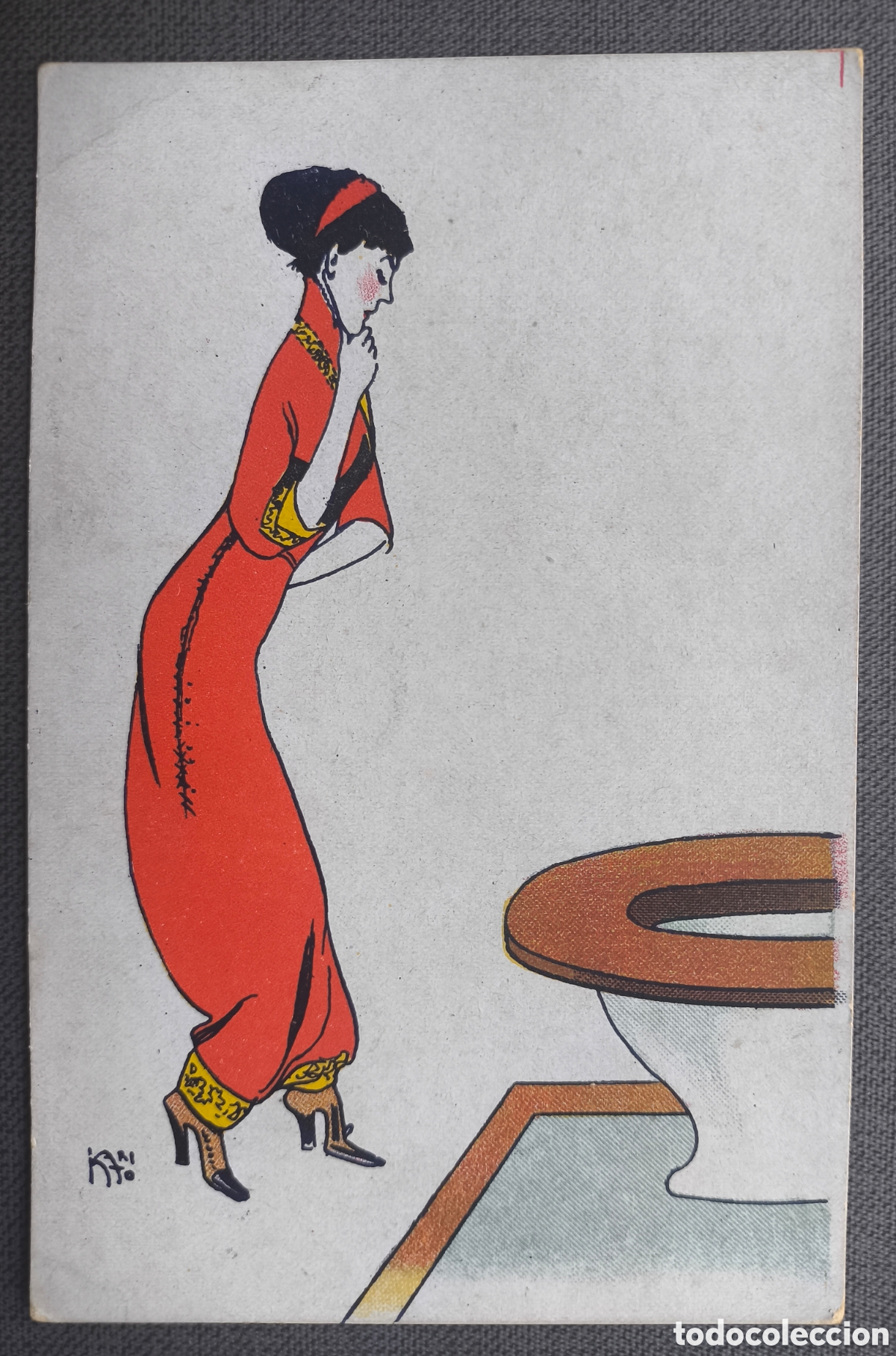 Postales: RICARDO GARC&Iacute;A L&Oacute;PEZ K-HITO ILUSTRADOR POSTAL DIBUJO CARICATURA HUMOR&Iacute;STICA C. 1915