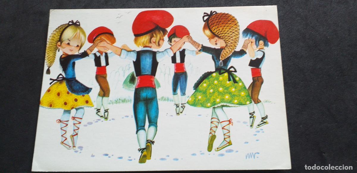 Postales: DIBUJOS-V18-IV-150X105mm.-NI&Ntilde;OS-BAILES REGIONALES-CATALU&Ntilde;A-CIRCULADA