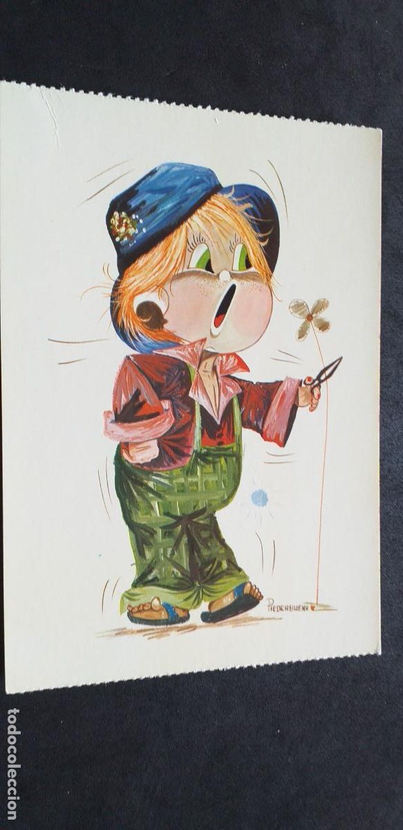 Postales: DIBUJOS-V18-IV-150X105mm.-NI&Ntilde;OS-NO ESCRITA-PIEDRABUENA