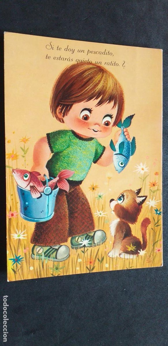 Postales: DIBUJOS-V18-IV-150X105mm.-NI&Ntilde;OS-ESCRITA