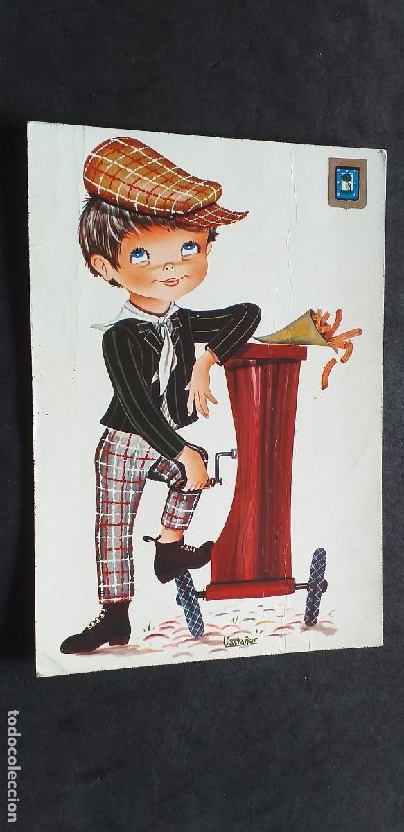Postales: DIBUJOS-V18-IV-150X105mm.-NI&Ntilde;OS-ESCRITA-TRAJES REGIONALES-MADRID