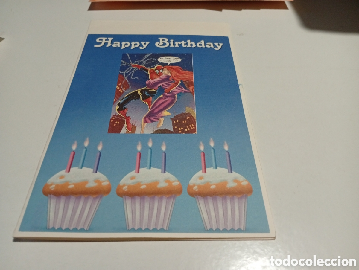 Postales: Postal Happy Birthday, Spiderman