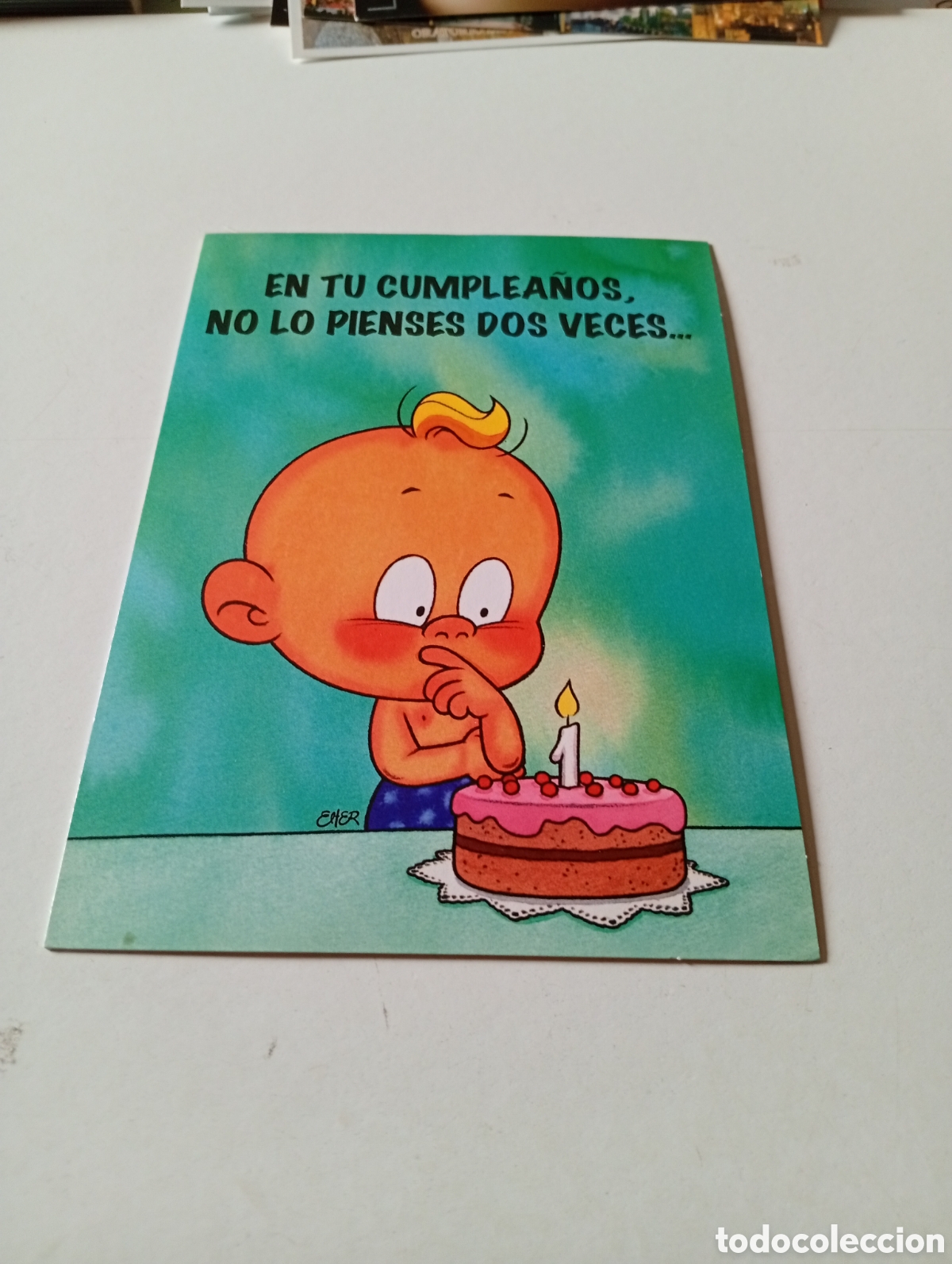 Postales: Postal Hallmark dibujo ni&ntilde;o cumplea&ntilde;os