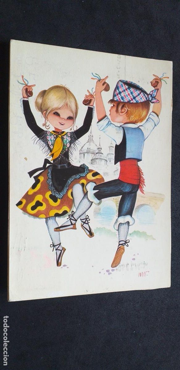 Postales: DIBUJOS-V18-IV-150X105mm.-PAREJAS-CIRCULADA.