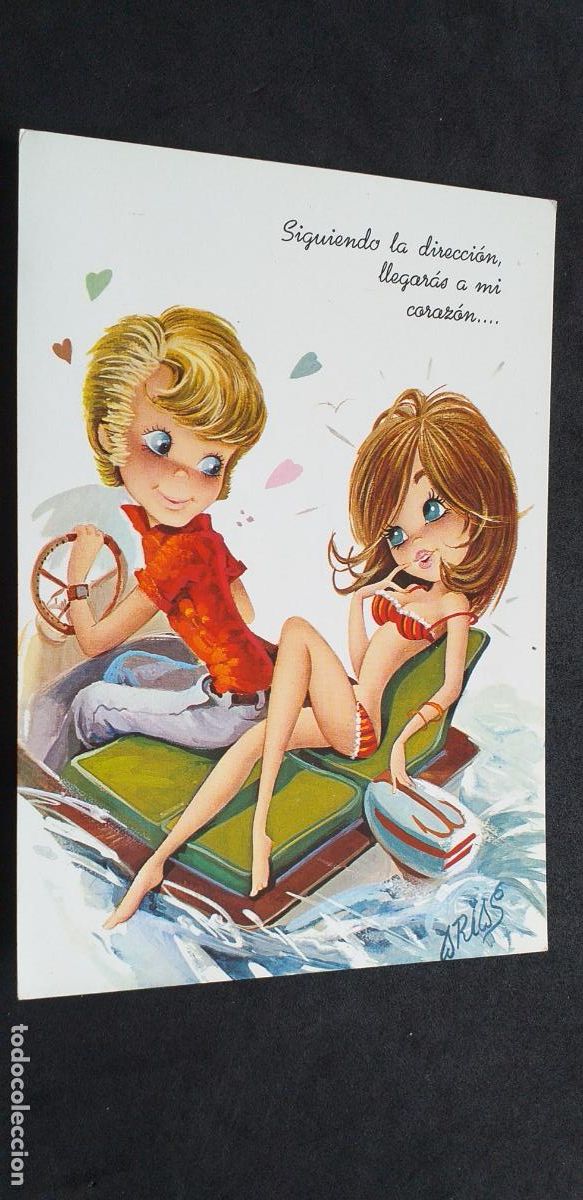 Postales: DIBUJOS-V18-IV-150X105mm.-PAREJAS-ESCRITA