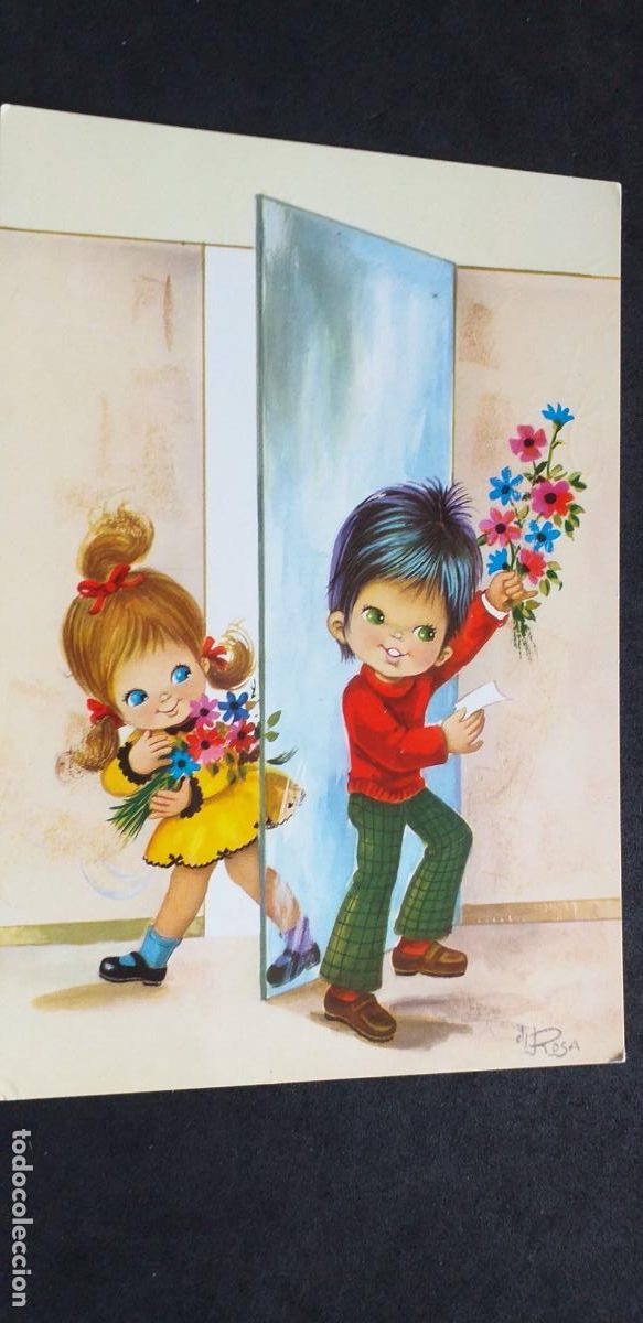 Postales: DIBUJOS-V18-IV-150X105mm.-PAREJAS-ESCRITA