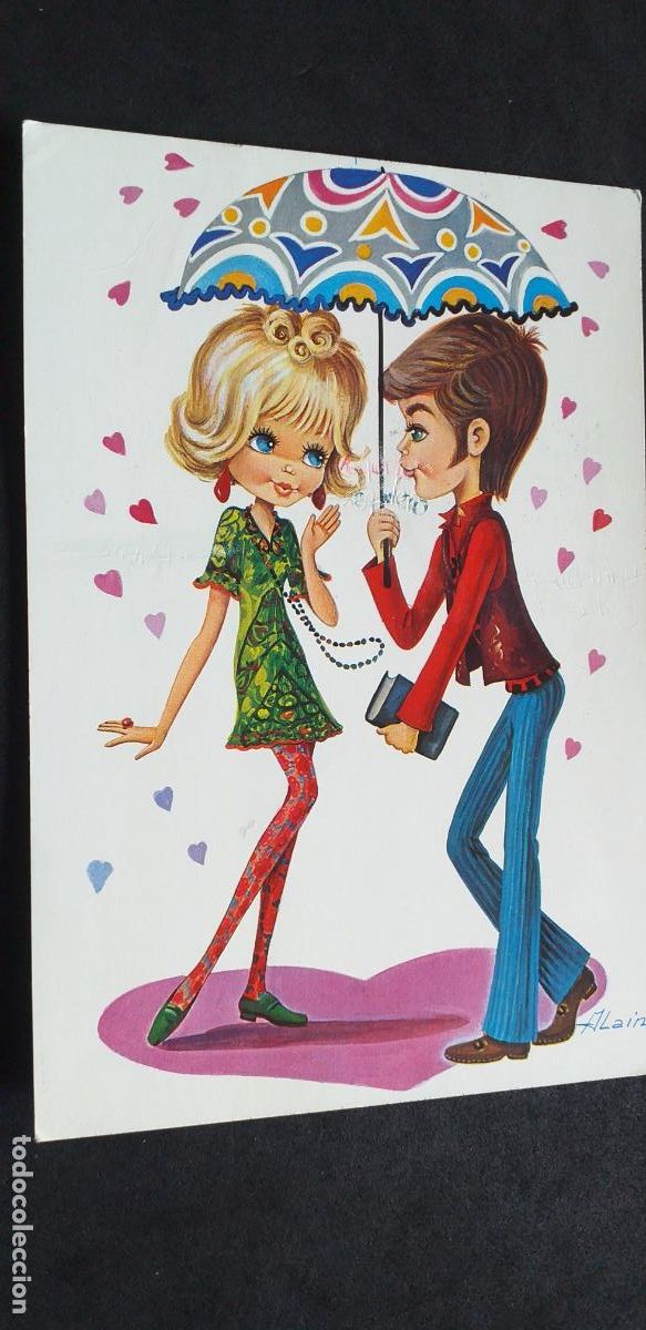 Postales: DIBUJOS-V18-IV-150X105mm.-PAREJAS-ESCRITA.