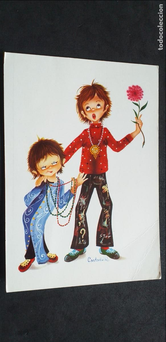 Postales: DIBUJOS-V18-IV-150X105mm.-PAREJAS-ESCRITA