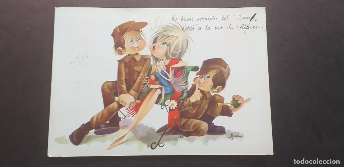 Postales: DIBUJOS-V18-V-150X105mm.-DE LA MILI-CIRCULADA..