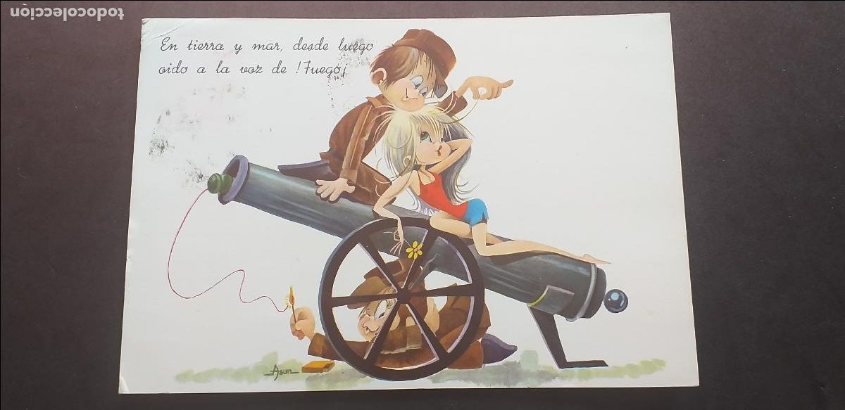 Postales: DIBUJOS-V18-V-150X105mm.-DE LA MILI-CIRCULADA...