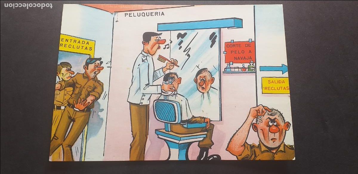 Postales: DIBUJOS-V18-V-150X105mm.-DE LA MILI-CIRCULADA.