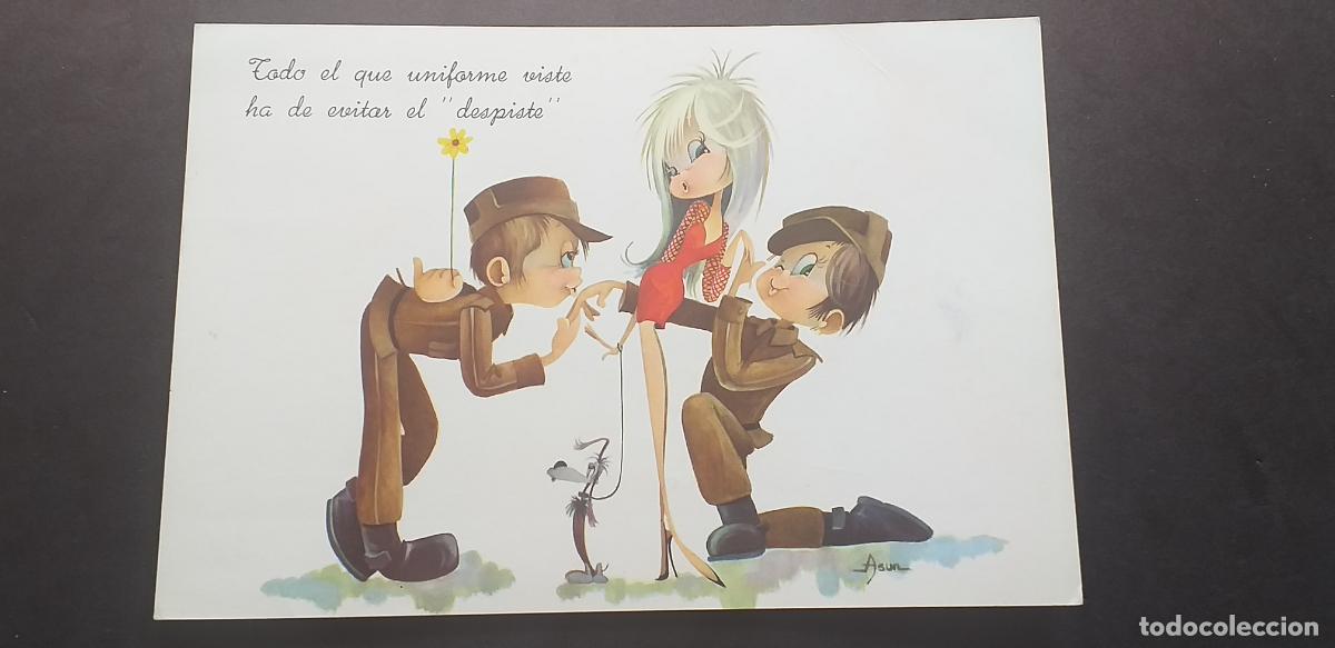 Postales: DIBUJOS-V18-V-150X105mm.-DE LA MILI-CIRCULADA..