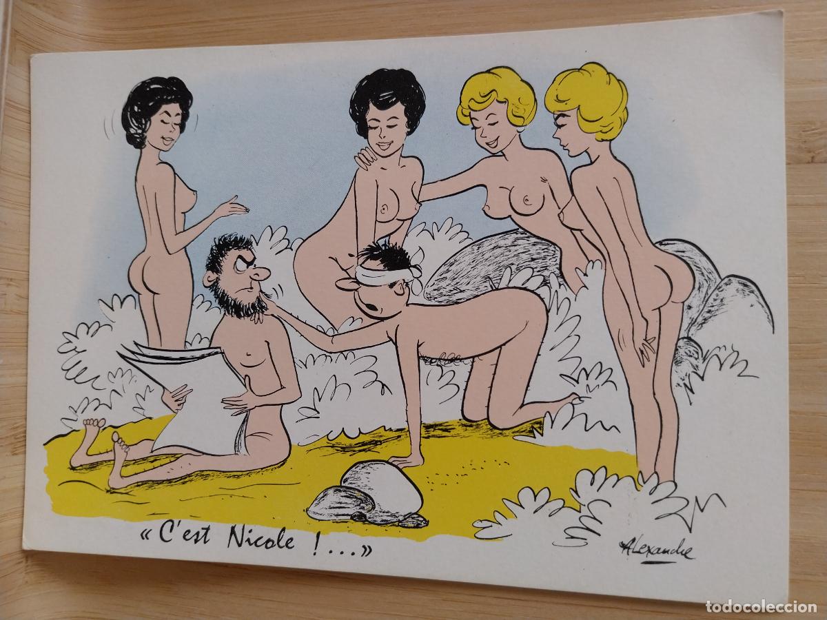 Postales: ILUSTRACION ALEXANDRE ADULTOS FRANCES ED BAZEMONT SC ORIGINAL