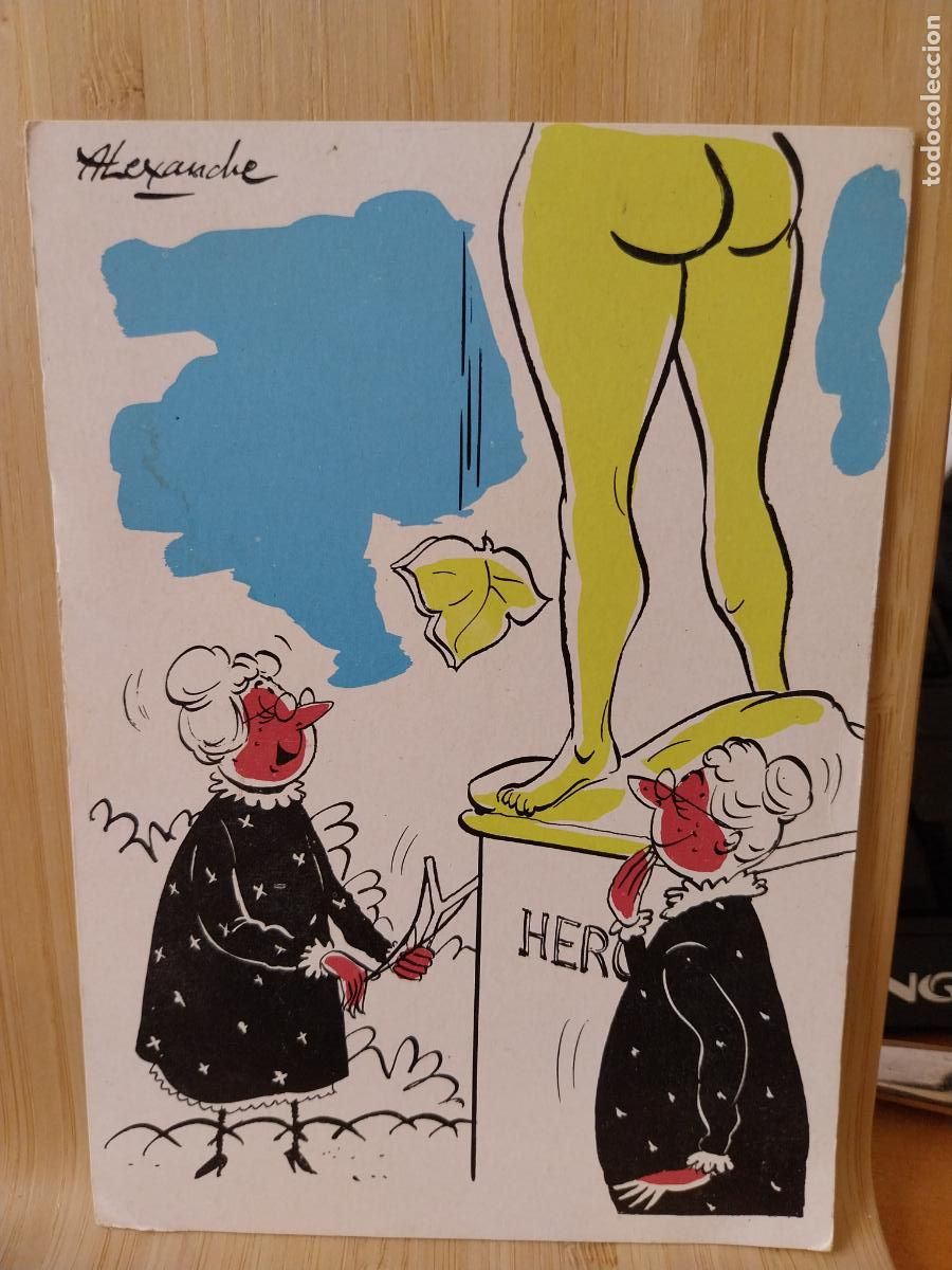 Postales: ILUSTRACION ALEXANDRE ADULTOS ESTATUA ED BAZEMONT SC ORIGINAL