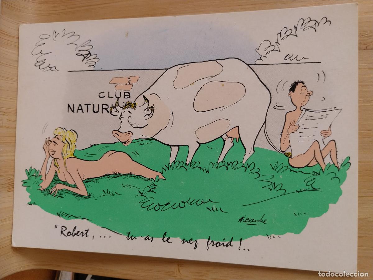 Postales: ILUSTRACION ALEXANDRE ADULTOS CLUB NATURISTA ED BAZEMONT SC ORIGINAL