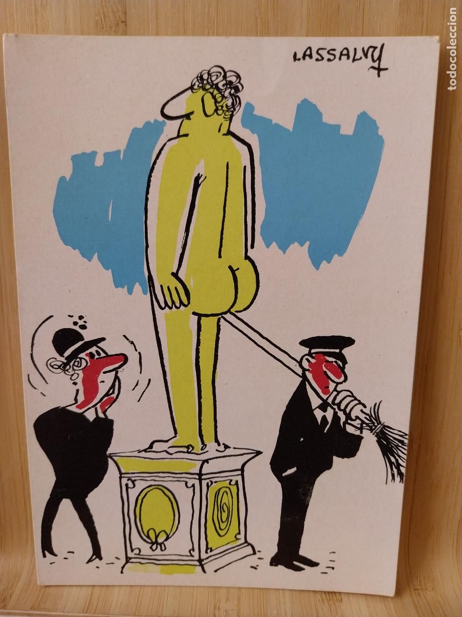 Postales: ILUSTRACION LASSALRQ ESTATUA ADULTOS TV ED BAZEMONT SC ORIGINAL