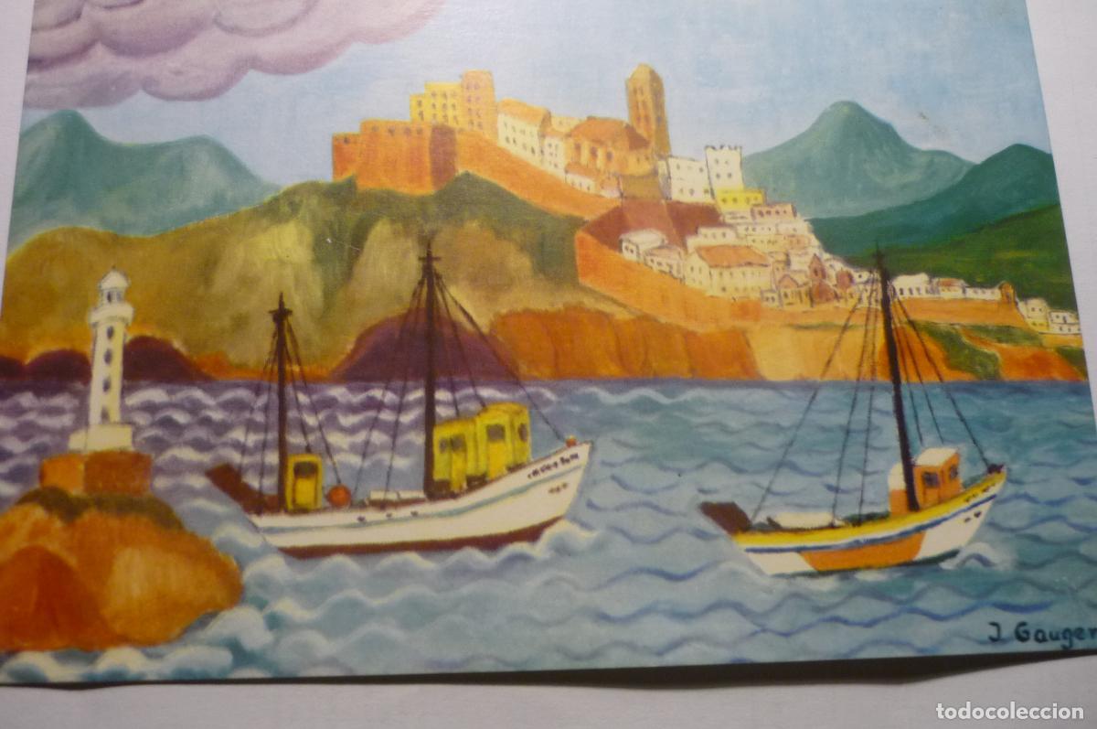 Postales: postal dibujo naif ibiza.ingeborg gauger