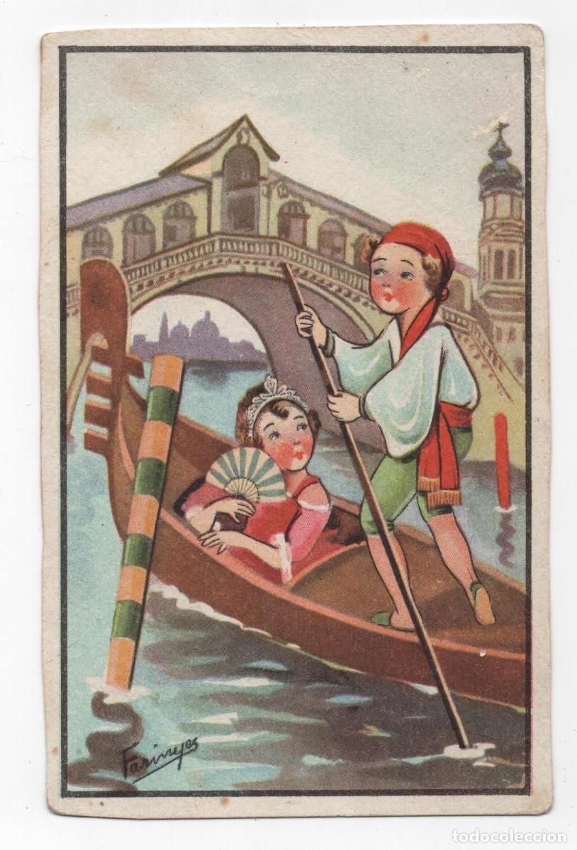 Postales: POSTAL PAREJA DE NI&Ntilde;OS VENECIA GMB SERIE 32 ESCRITA EN 1945