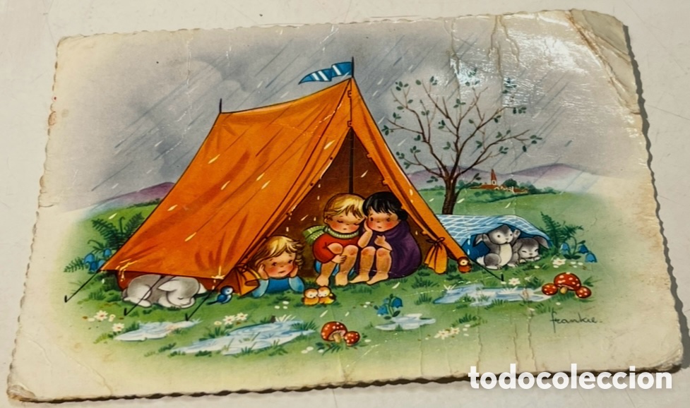 Postales: Postal. Dibuj&oacute; Infantil. Kruger. A&ntilde;os 60.