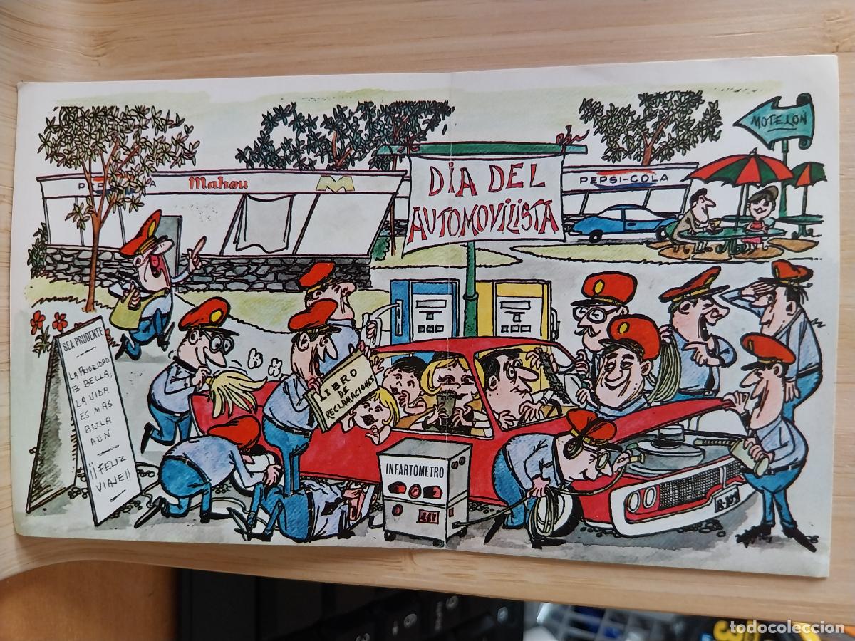 Postales: DIA DEL AUTOMOVILISTA ILUSTRACION POSTAL ESCRITA