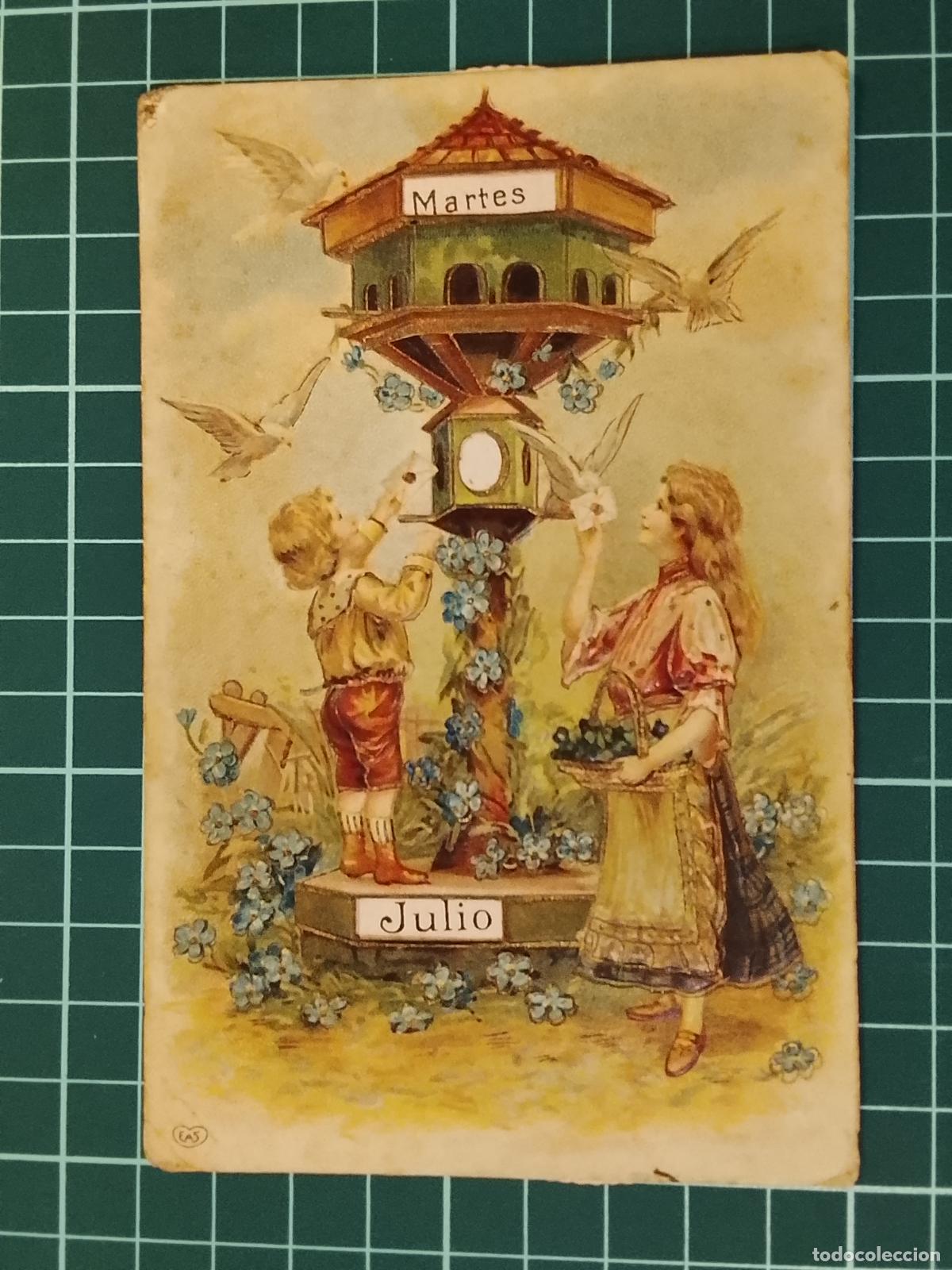 Postales: CALENDARIO MOVIBLE - POSTAL ANTIGUA -(116.021)