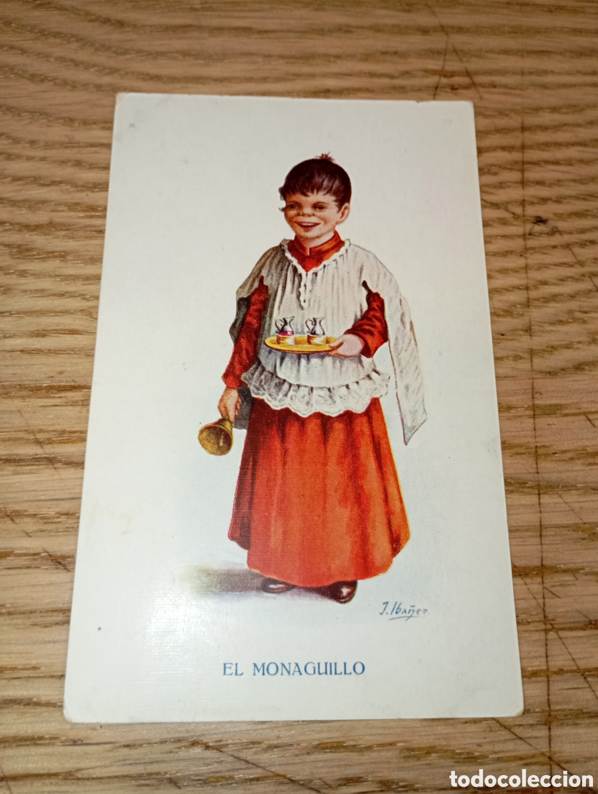 Postales: EL MONAGUILLO - J. IB&Aacute;&Ntilde;EZ - EDICIONES VICTORIA - N. COLL SALIETI, BARCELONA