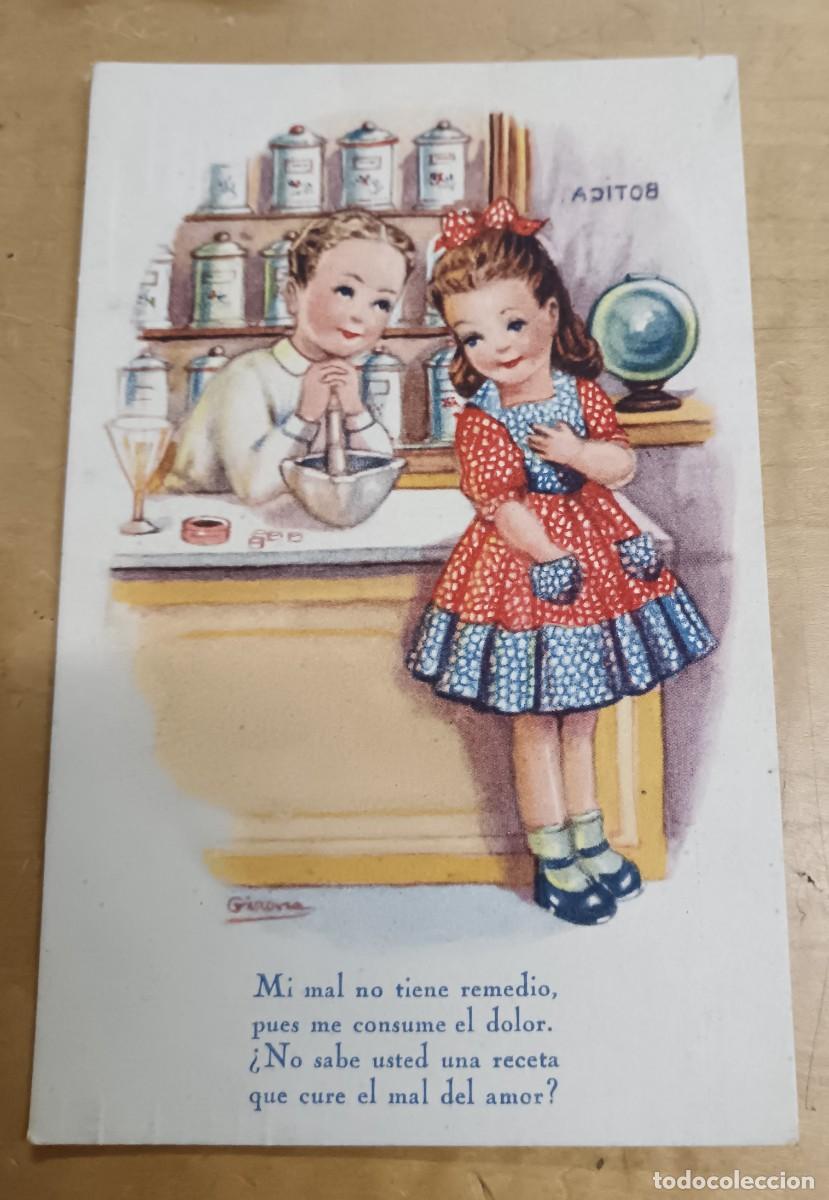 Postales: POSTAL INFANTIL ILUSTRADA POR GIRONA EDITORIAL ARTIGAS SERIE 63 ESCRITA 13,5X8,5 CM.