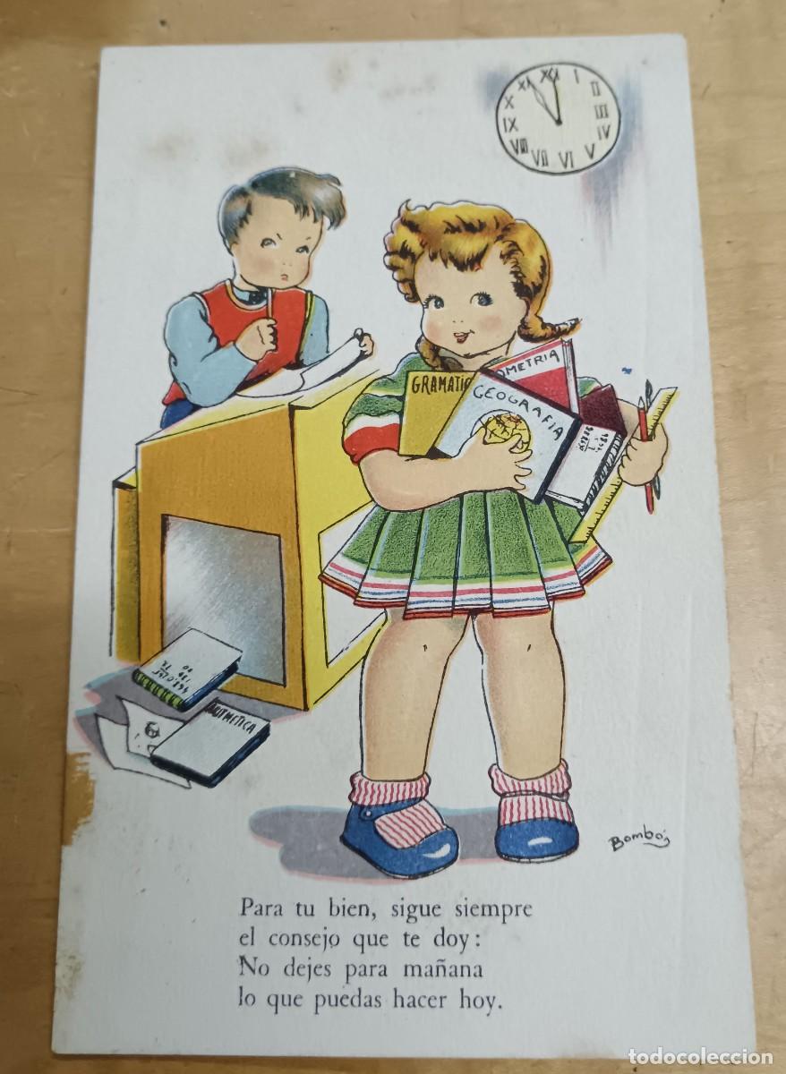 Postales: POSTAL INFANTIL ILUSTRADA POR BOMB&Oacute;N EDITORIAL ARTIGAS SERIE 43 ESCRITA 13,5X8 CM.