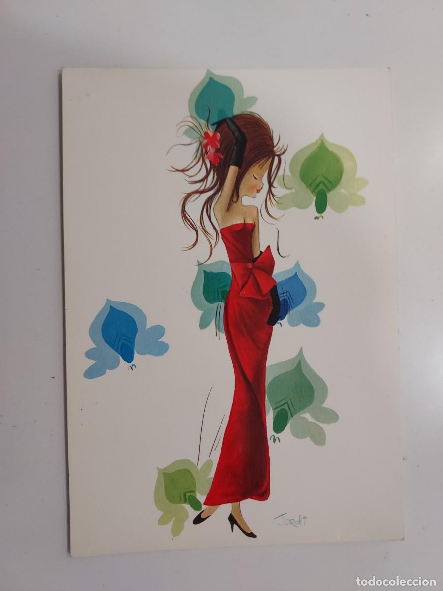Postales: POSTAL ILUSTRADOR JORDI. CHICA TRAJE DE FIESTA DE NOCHE. SIN CIRCULAR. 1970. CYZ