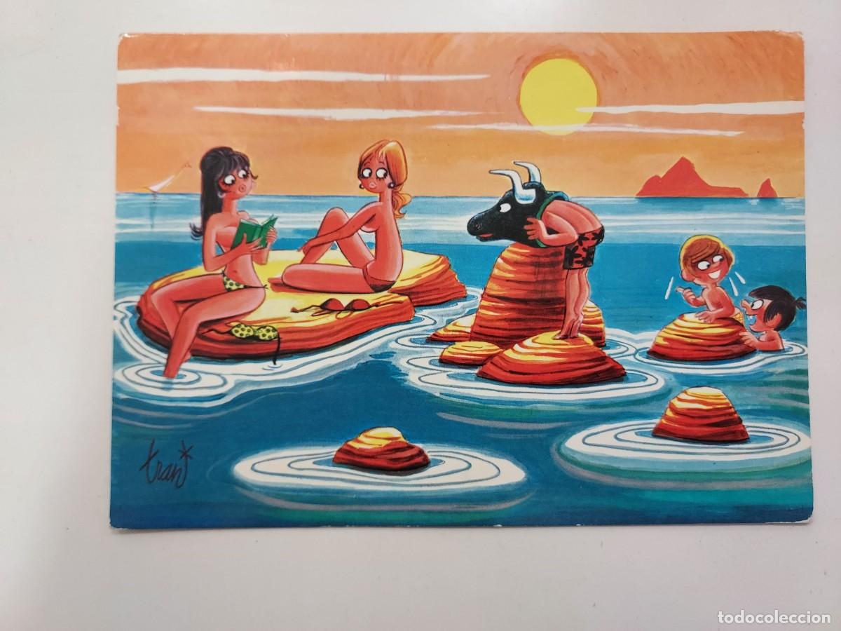 Postales: POSTAL ILUSTRADOR TRAN. VACACIONES TURISMO HUMOR PICANTE. 1976. CIRCULADA. KOLORHAM