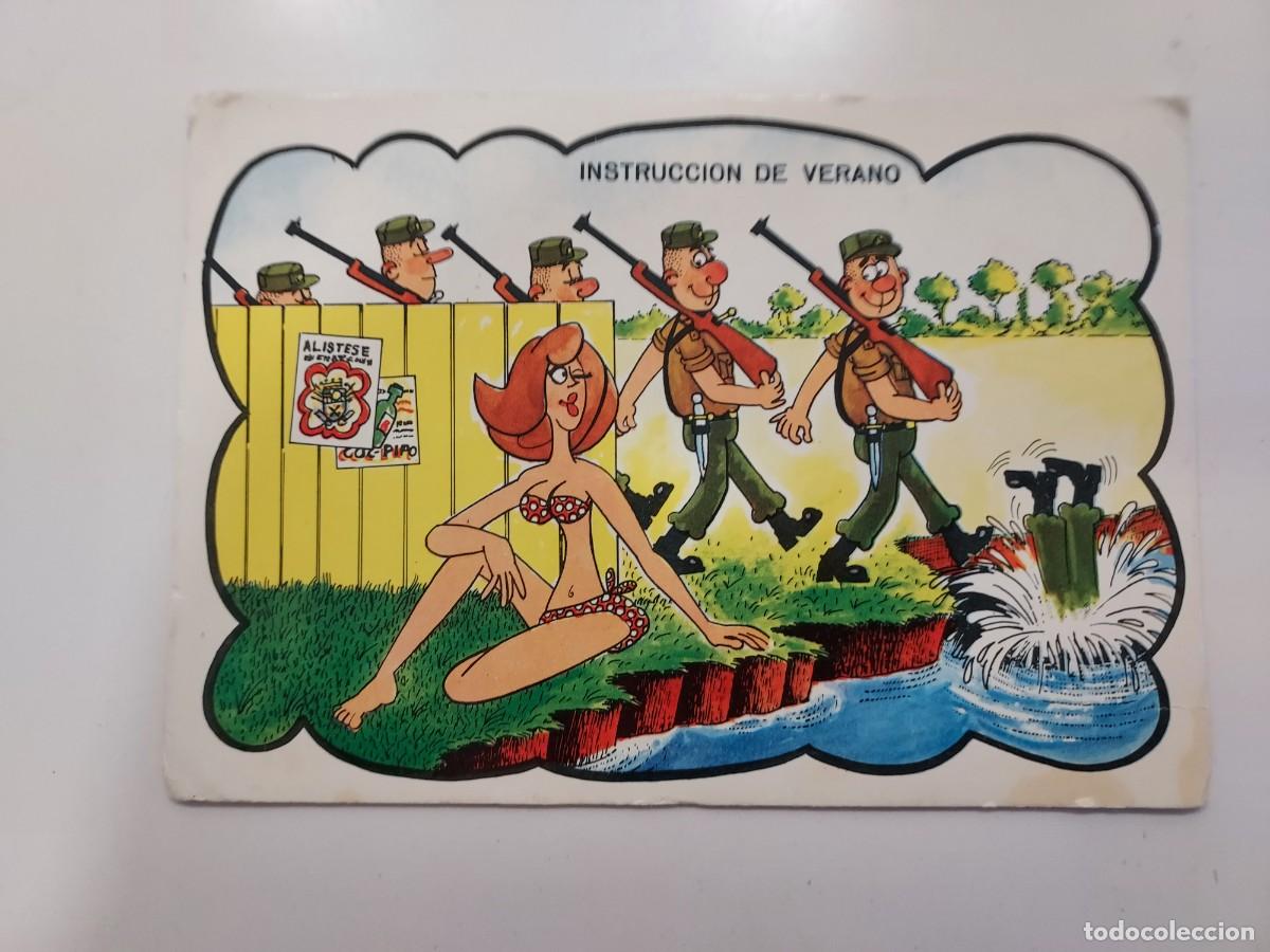 Postales: POSTAL ILUSTRADA. MILITAR SOLDADO INSTRUCCION VERANO HUMOR PICANTE. 1973. CIRCULADA. JUAN