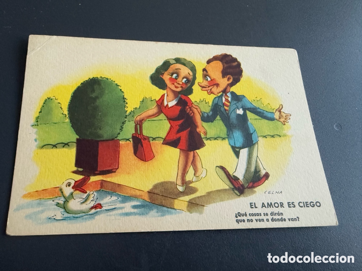 Postales: Postal. EL AMOR ES CIEGO. RAM