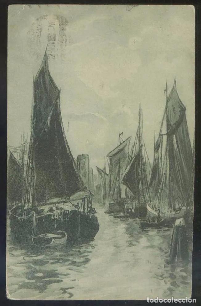 Postais: Ilustrador no descifrado. Ed. E.R. Madrid. Circulada 1921.